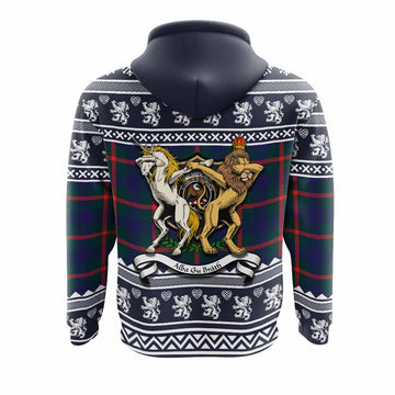 Agnew Clan Tartan Crest Christmas Hoodie Coat of Arms Funny Style