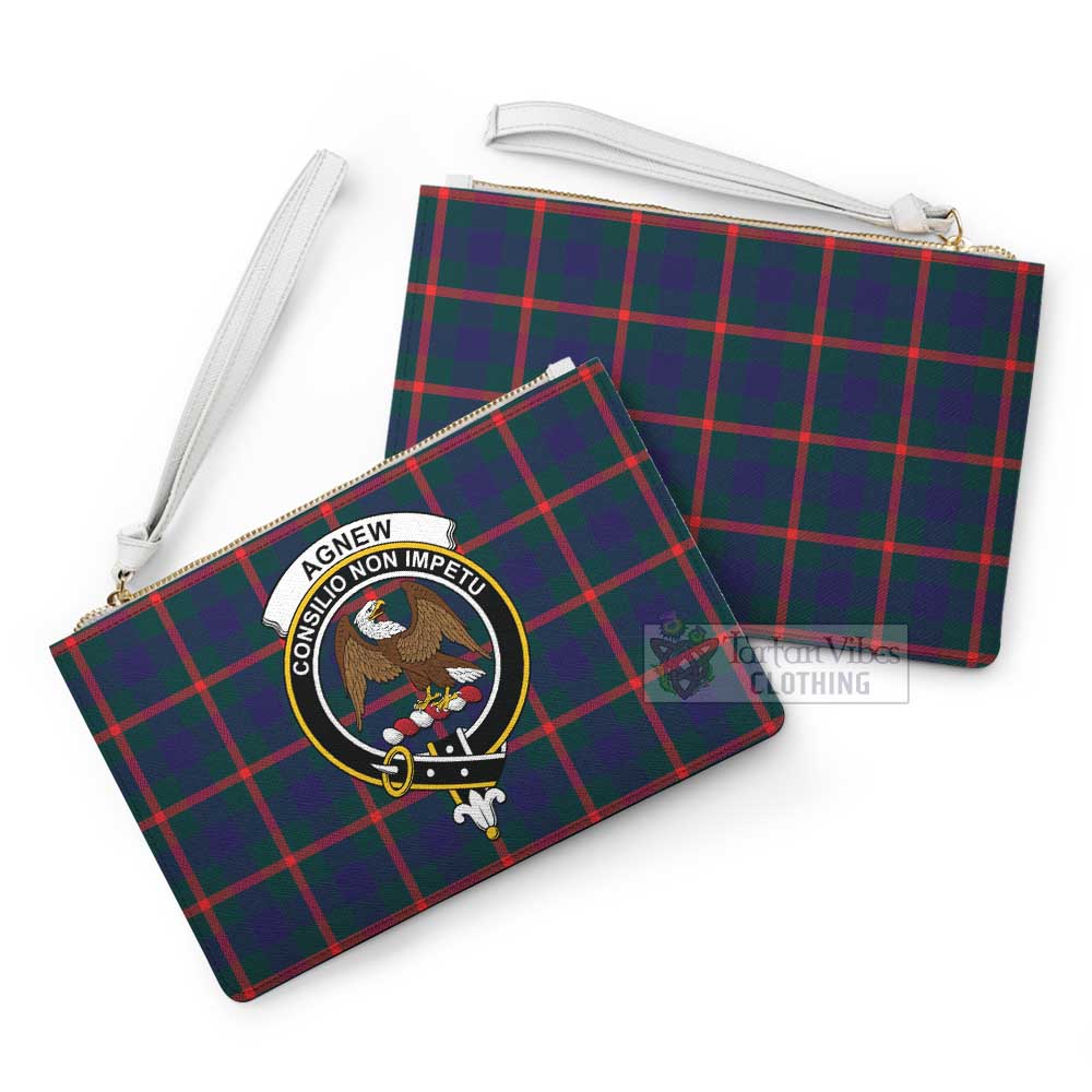 Tartan Vibes Clothing Agnew Family Crest Tartan Clutch Bag