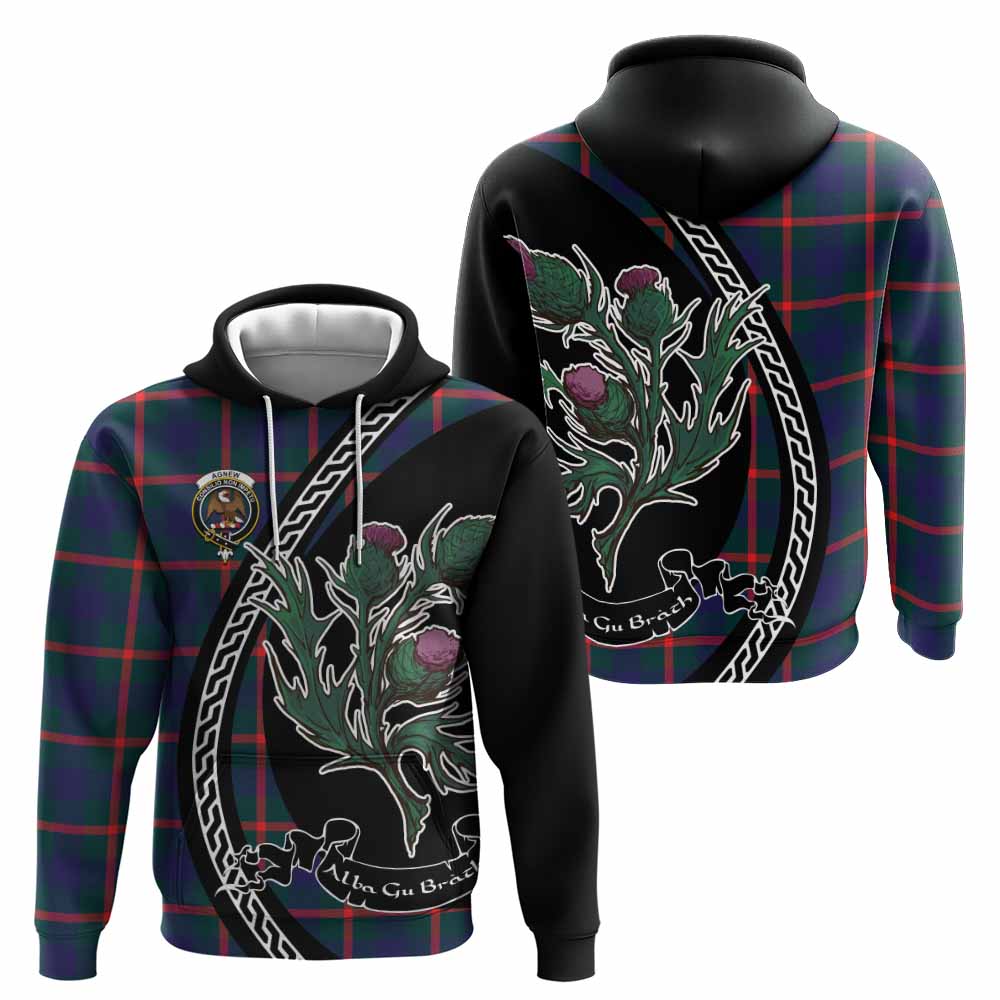 Agnew Family Crest Tartan Hoodie Alba Thistle Inspired - Tartan Vibes Clothing