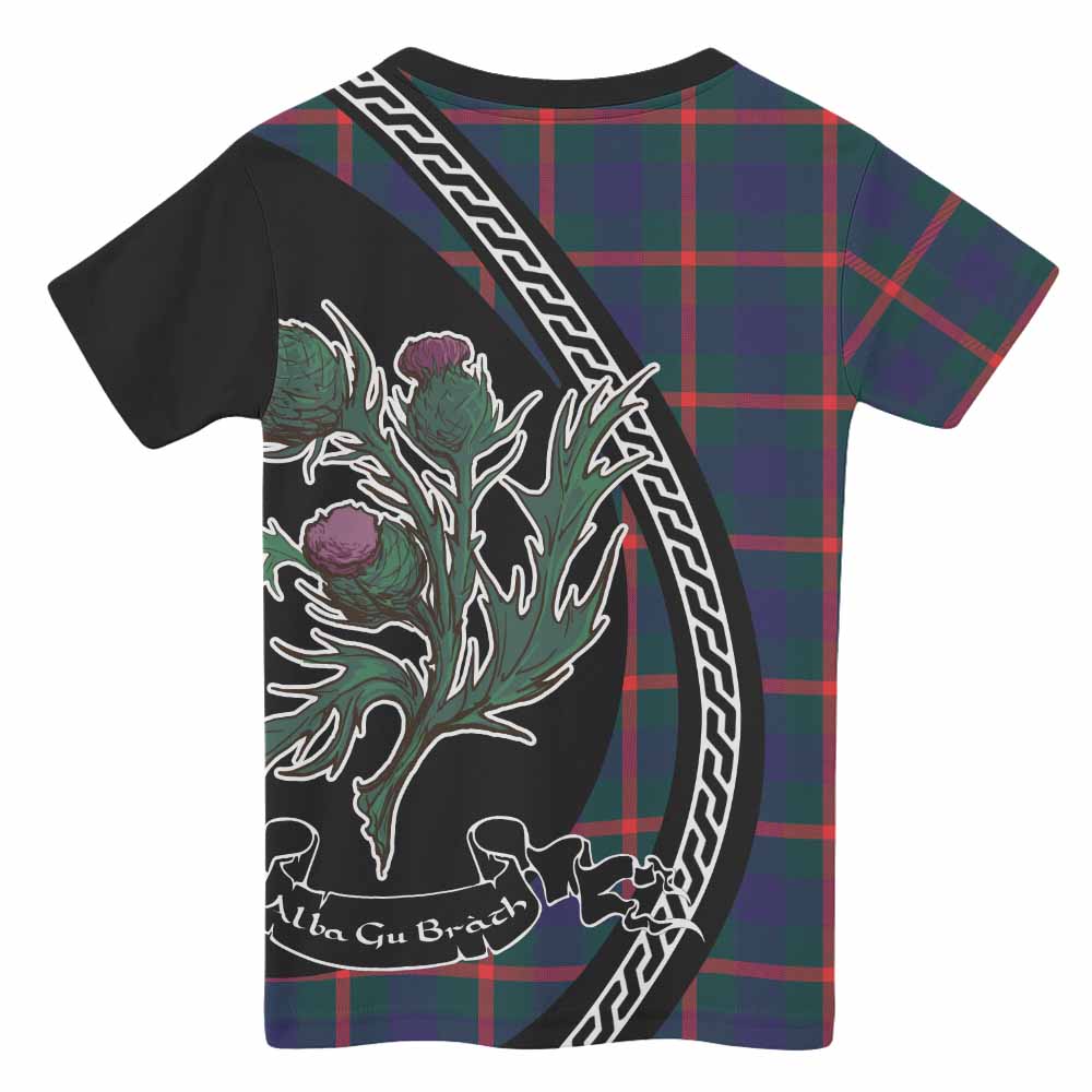 Agnew Family Crest Tartan Kid T-shirt Alba Thistle Inspired - Tartan Vibes Clothing