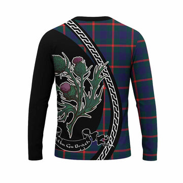 Agnew Family Crest Tartan Long Sleeve T-Shirt Alba Thistle Inspired - Tartan Vibes Clothing