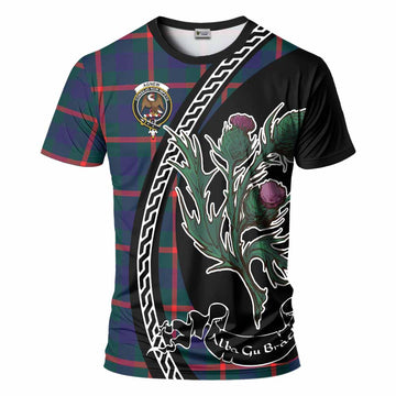 Agnew Family Crest Tartan T-Shirt Alba Thistle Inspired - Tartan Vibes Clothing