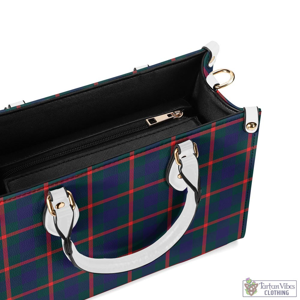 Tartan Vibes Clothing Agnew Modern Tartan Luxury Leather Handbags