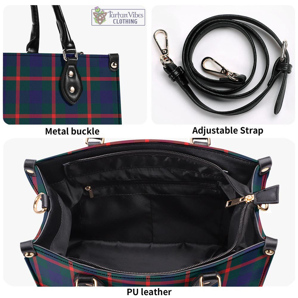 Tartan Vibes Clothing Agnew Modern Tartan Luxury Leather Handbags