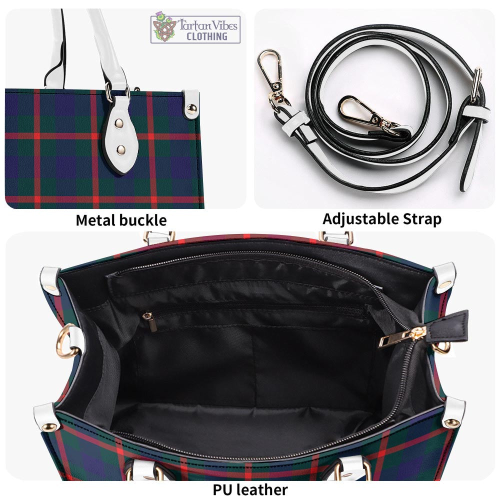 Tartan Vibes Clothing Agnew Modern Tartan Luxury Leather Handbags