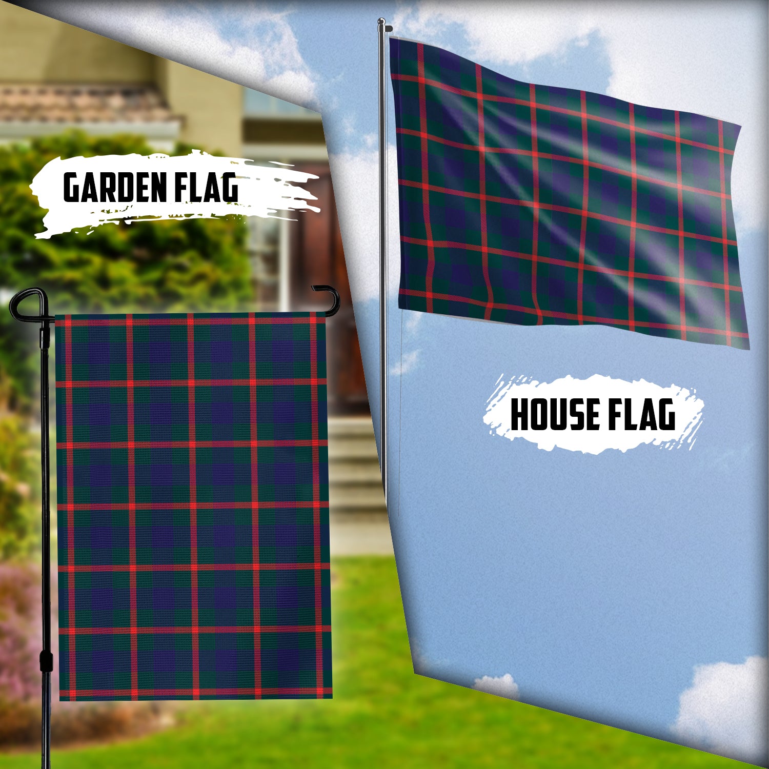 Agnew Modern Tartan Flag Garden Flag (Vertical) - Tartanvibesclothing