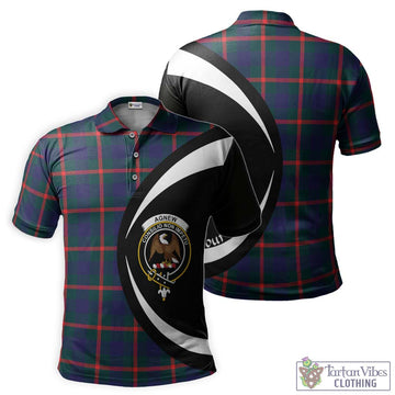 Agnew Tartan Men's Polo Shirt with Family Crest Circle Style Kid - Tartan Vibes Clothing
