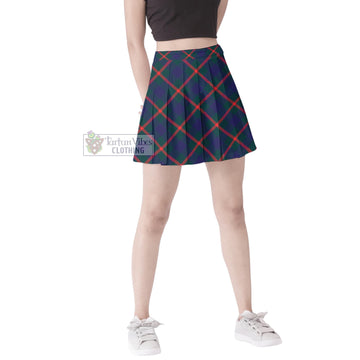 Agnew Modern Tartan Women's Plated Mini Skirt