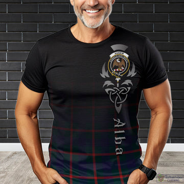 Agnew Modern Tartan T-Shirt Featuring Alba Gu Brath Family Crest Celtic Inspired