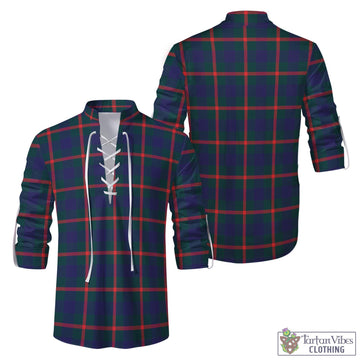 Agnew Modern Tartan Men's Scottish Traditional Jacobite Ghillie Kilt Shirt