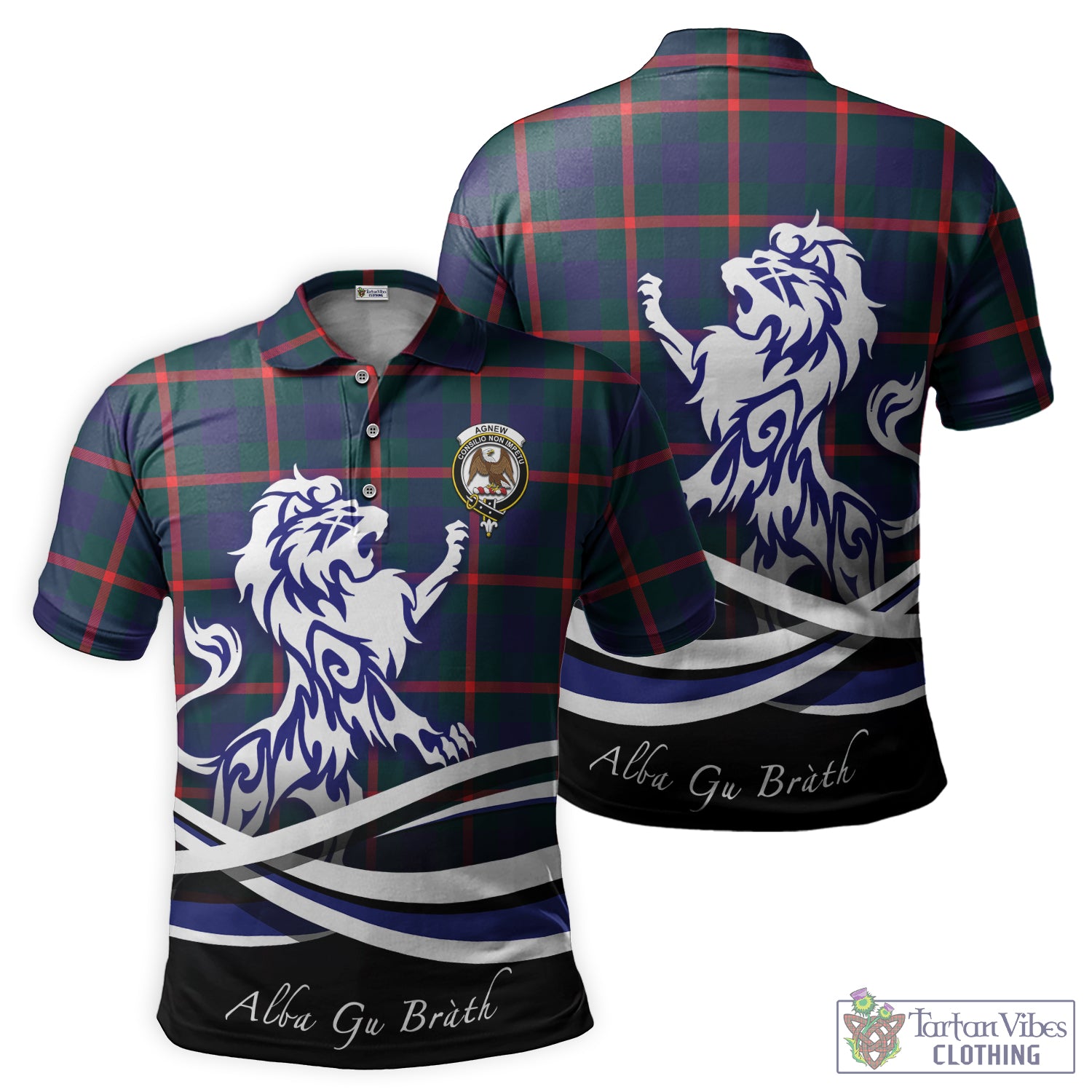 agnew-modern-tartan-polo-shirt-with-alba-gu-brath-regal-lion-emblem
