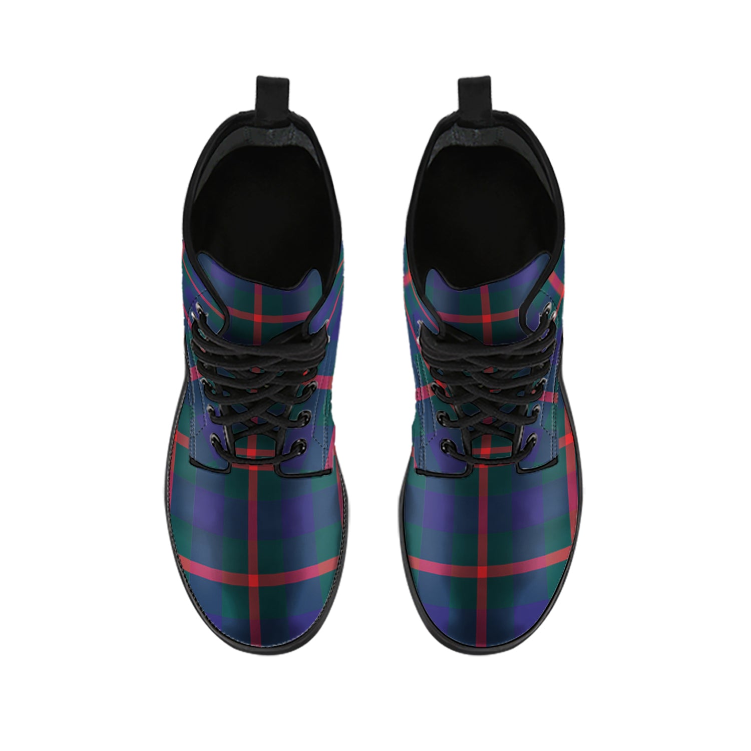 Agnew Modern Tartan Leather Boots - Tartanvibesclothing