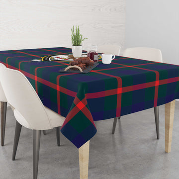 Agnew Modern Tatan Tablecloth with Family Crest - Tartanvibesclothing