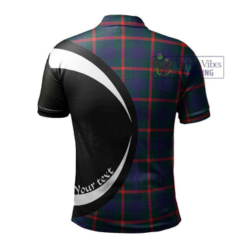 Agnew Tartan Men's Polo Shirt with Family Crest Circle Style - Tartan Vibes Clothing