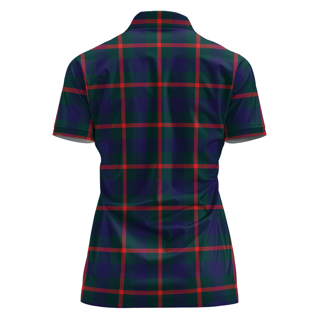 Agnew Modern Tartan Polo Shirt For Women - Tartanvibesclothing