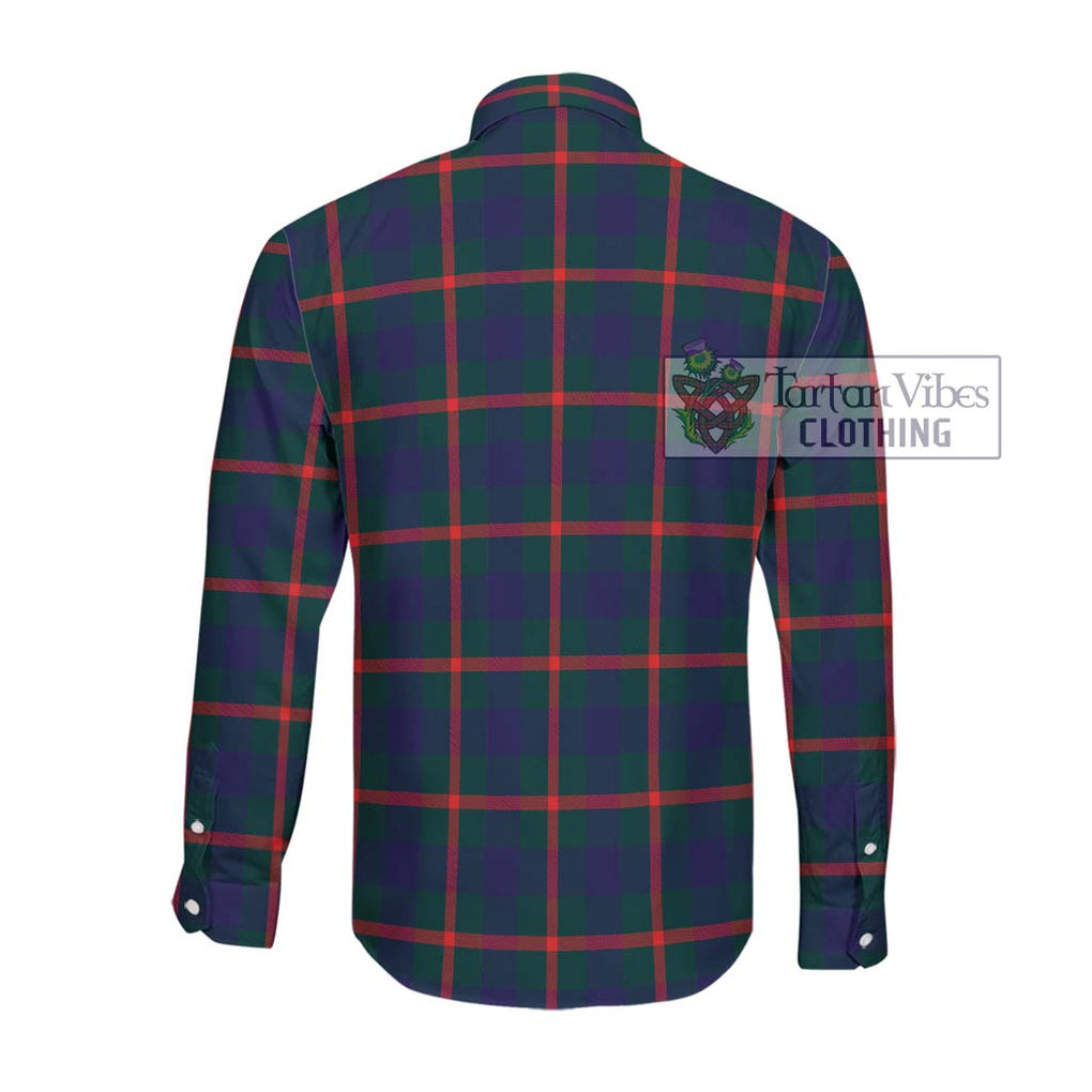 Agnew Tartan Long Sleeve Button Shirt with Family Crest DNA In Me Style - Tartanvibesclothing Shop