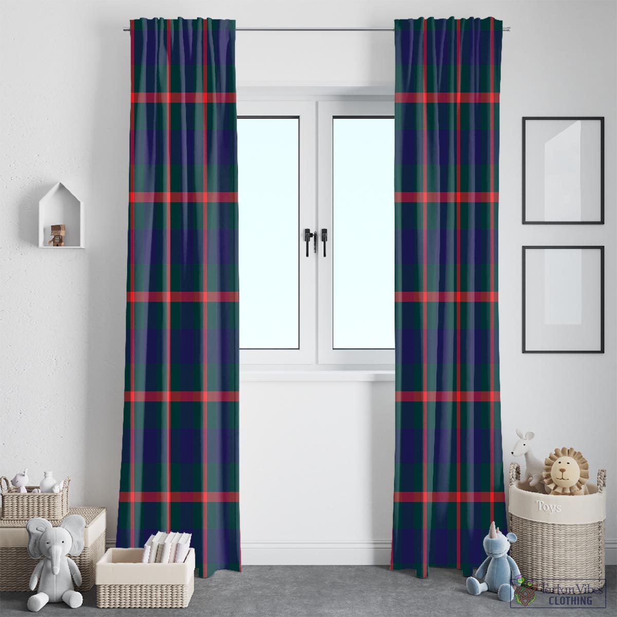 Agnew Modern Tartan Window Curtain