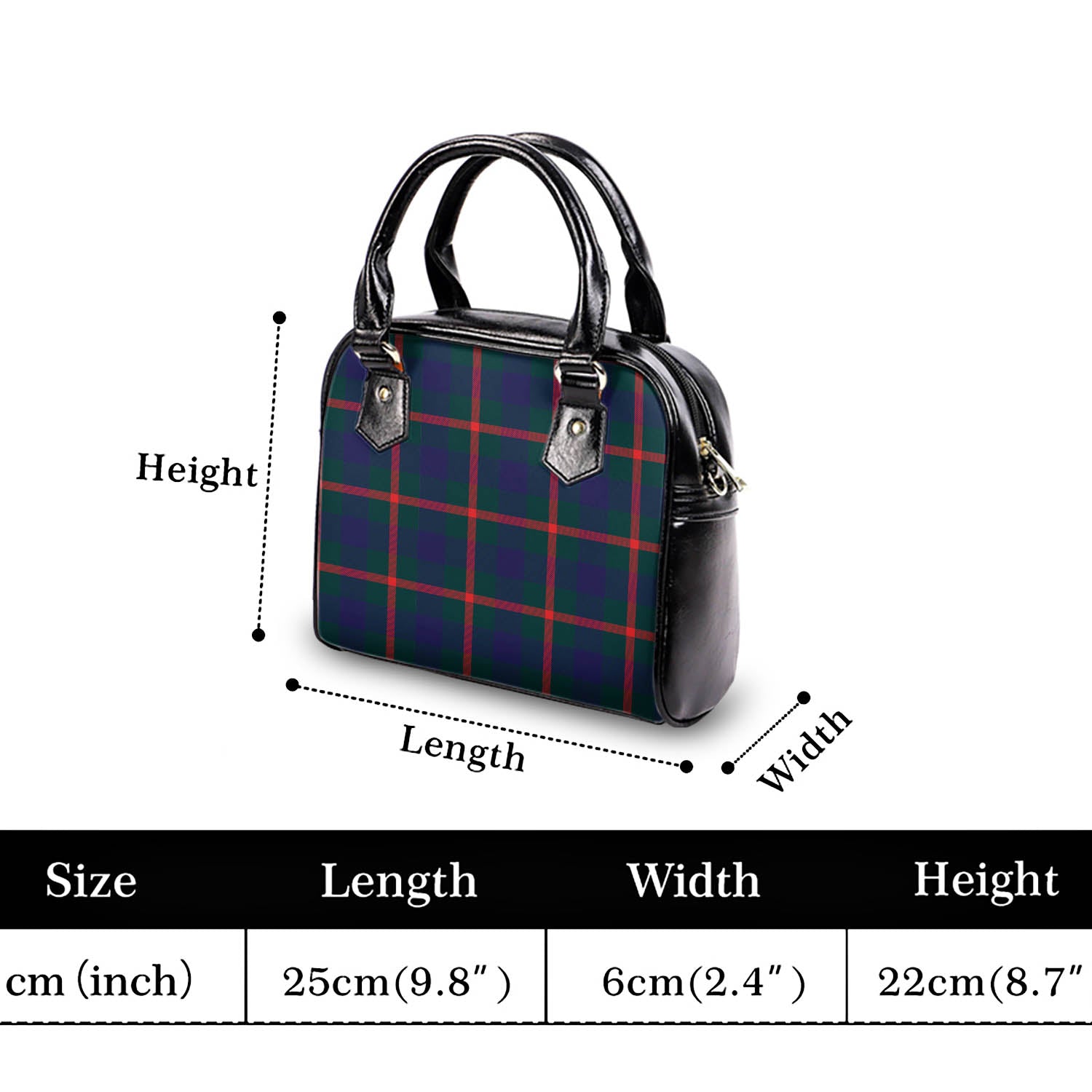 Agnew Modern Tartan Shoulder Handbags - Tartanvibesclothing