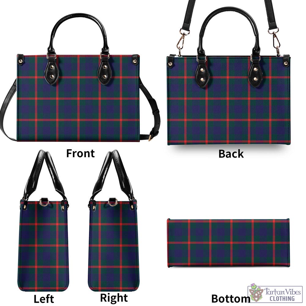 Tartan Vibes Clothing Agnew Modern Tartan Luxury Leather Handbags