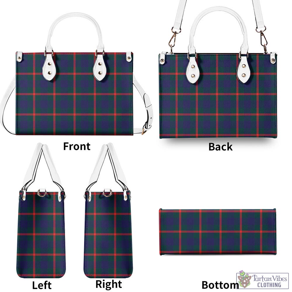 Tartan Vibes Clothing Agnew Modern Tartan Luxury Leather Handbags