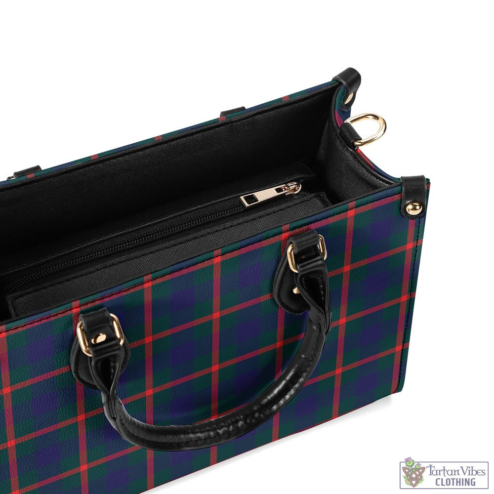 Tartan Vibes Clothing Agnew Modern Tartan Luxury Leather Handbags
