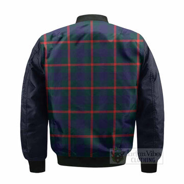 Agnew Tartan Accent Bomber Jacket with Family Crest