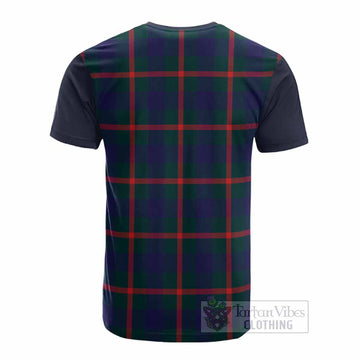 Agnew Tartan Accent Cotton T-shirt with Family Crest