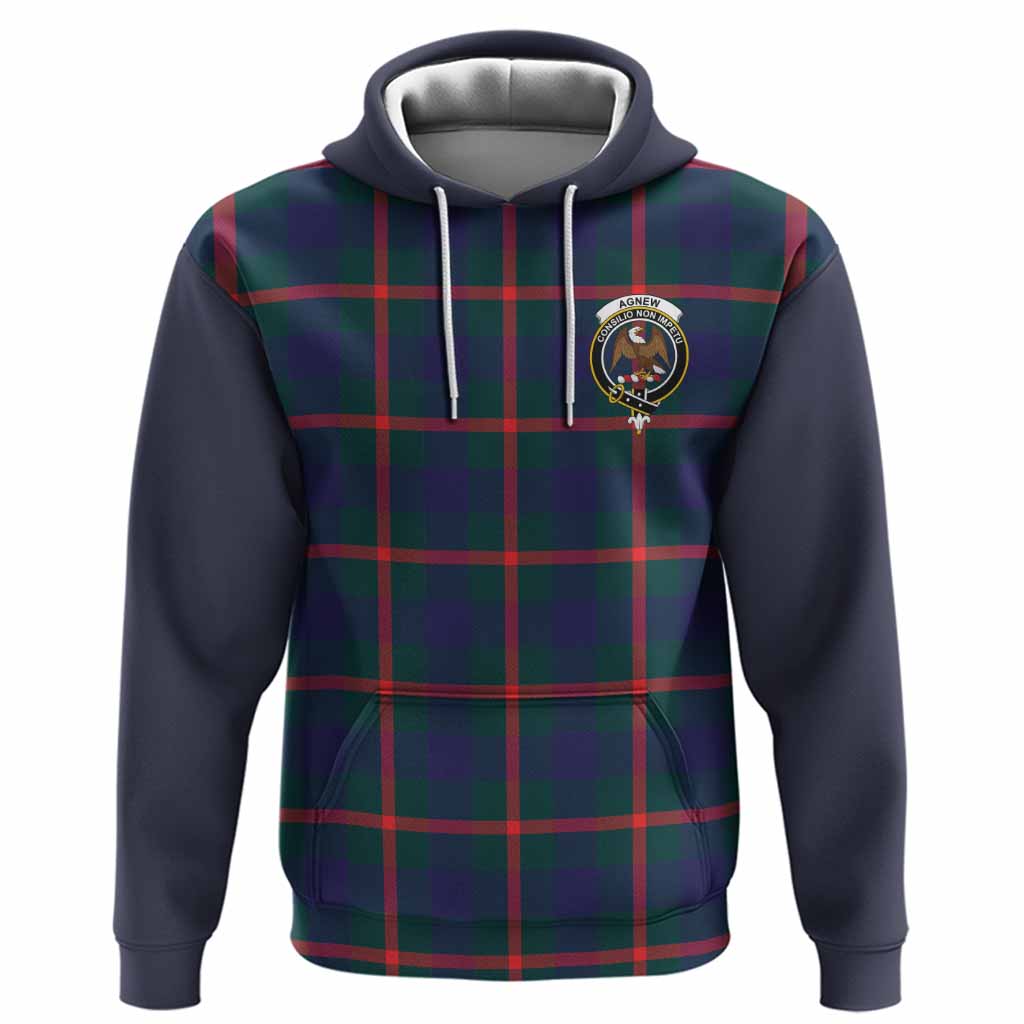 Agnew Tartan Accent Hoodie with Family Crest