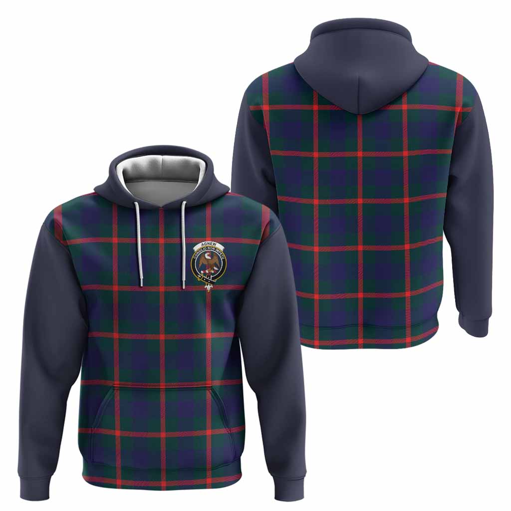 Agnew Tartan Accent Hoodie with Family Crest
