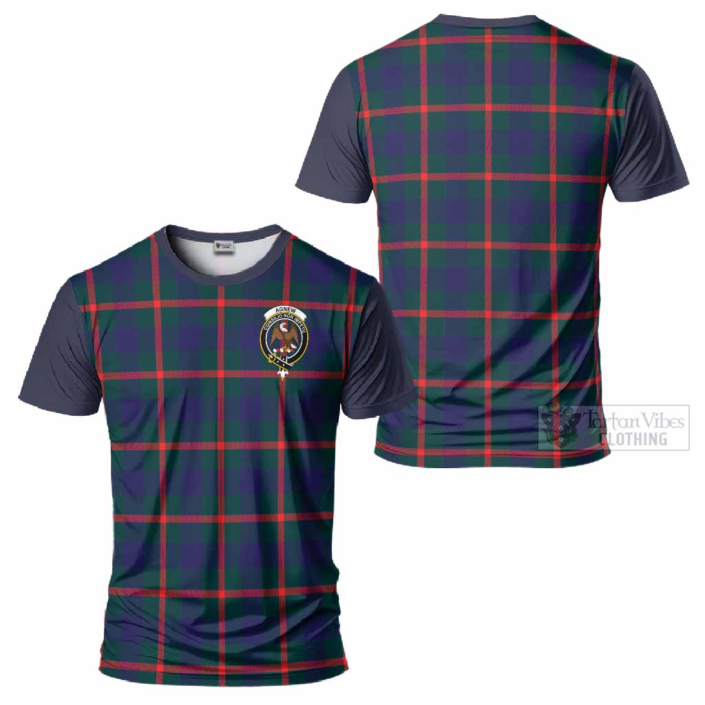 Agnew Tartan Accent T-Shirt with Family Crest
