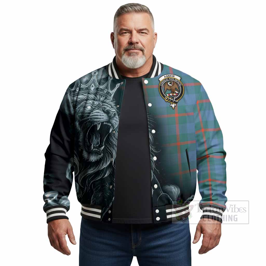 Agnew Tartan Baseball Jacket Roaring Lion Heritage