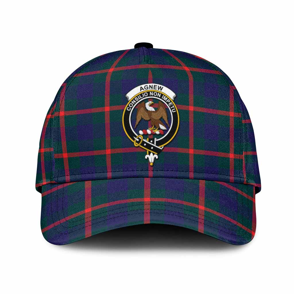 Agnew Tartan Classic Cap with Family Crest