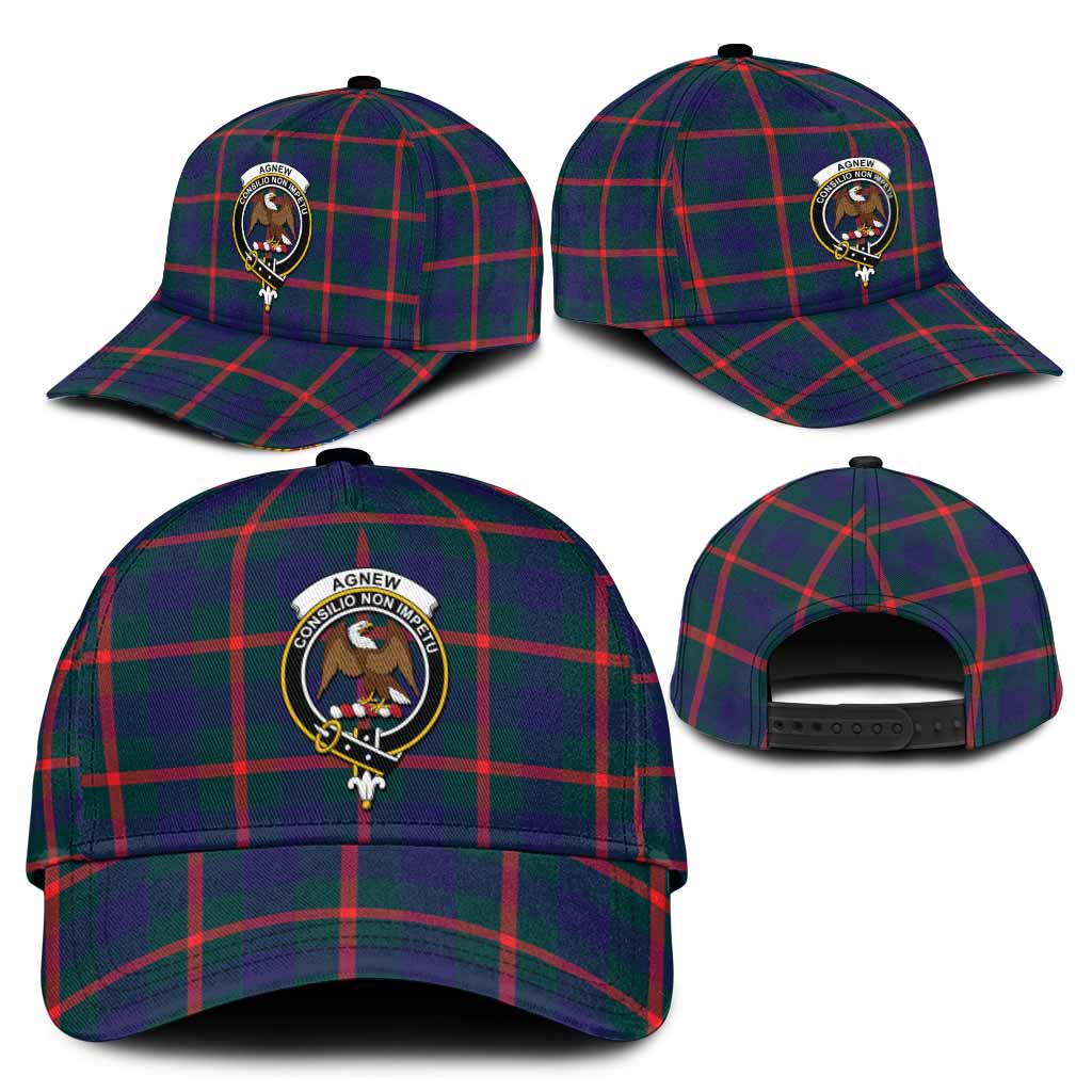 Agnew Tartan Classic Cap with Family Crest