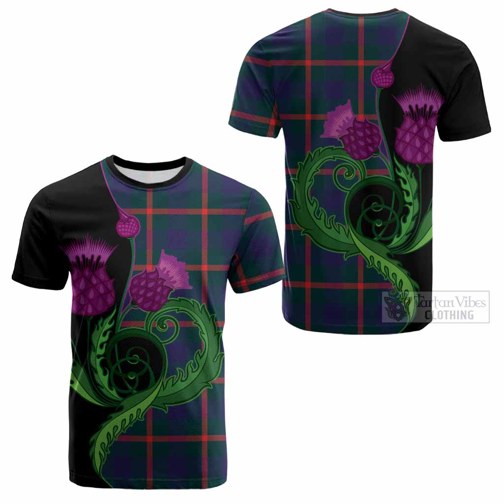 Agnew Tartan Cotton T-shirt Traditional Scottish Thistle