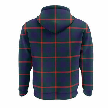 Agnew Tartan Crest Hoodie Ferocious Lion Style