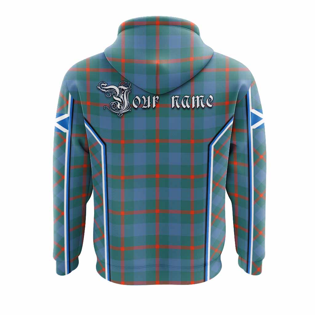 Agnew Tartan Crest Hoodie Scotland Coat of Arm Flag Style - Tartan Vibes Clothing