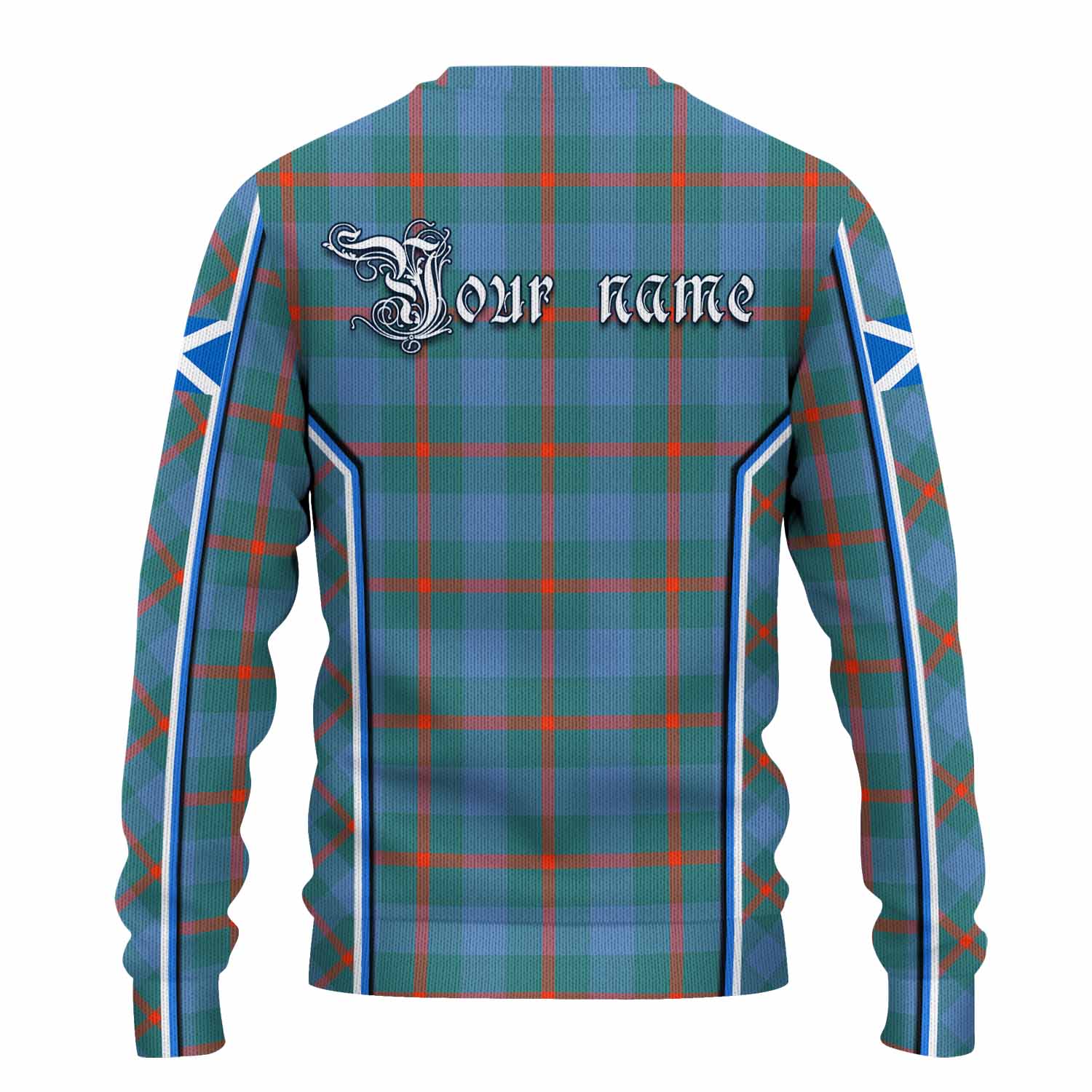 Agnew Tartan Crest Knitted Sweater Scotland Coat of Arm Flag Style - Tartan Vibes Clothing
