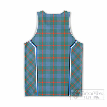 Agnew Tartan Crest Men Tank Top Scotland Coat of Arm Flag Style