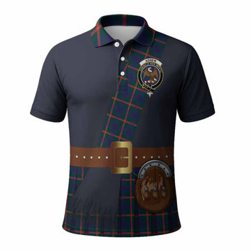 Agnew Tartan Crest Polo Shirt Kilt Costume Style