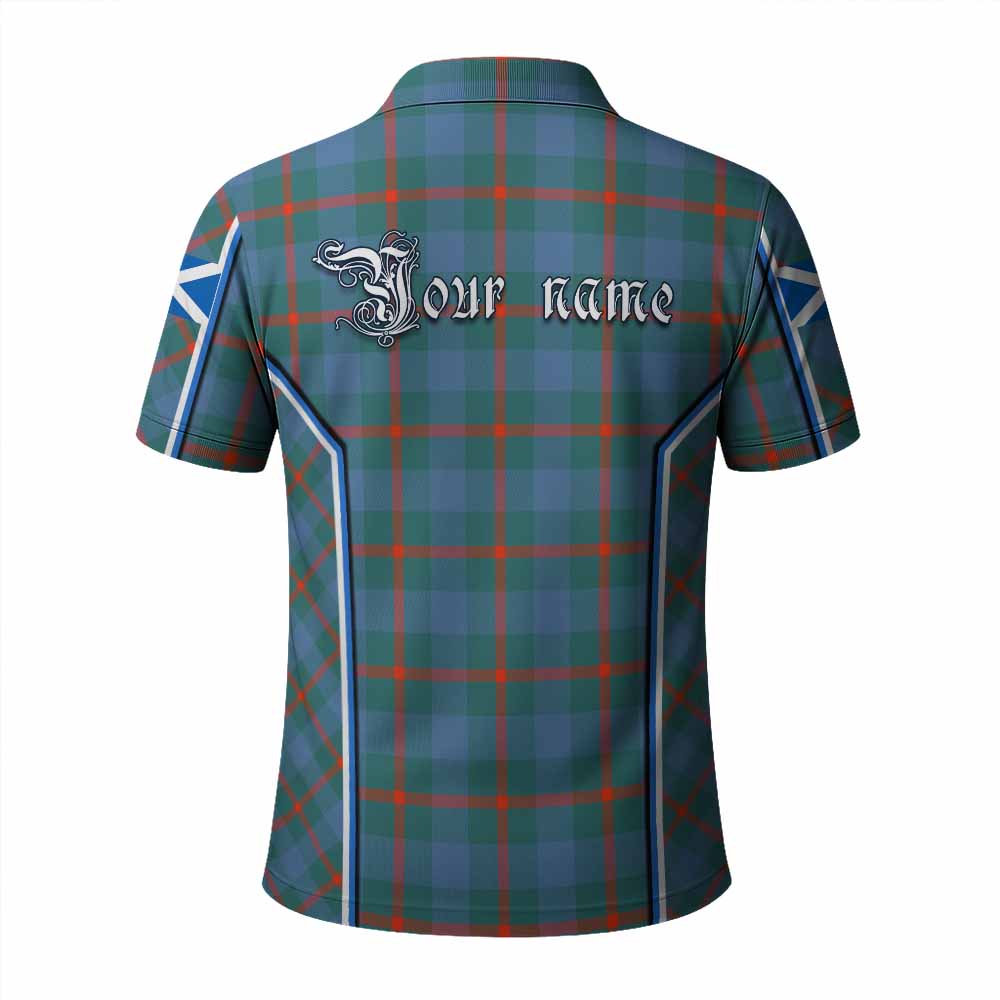 Agnew Tartan Crest Polo Shirt Scotland Coat of Arm Flag Style - Tartan Vibes Clothing