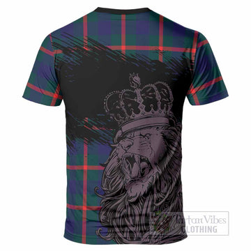Agnew Tartan Crest T-Shirt Crowned Lion Heritage Style