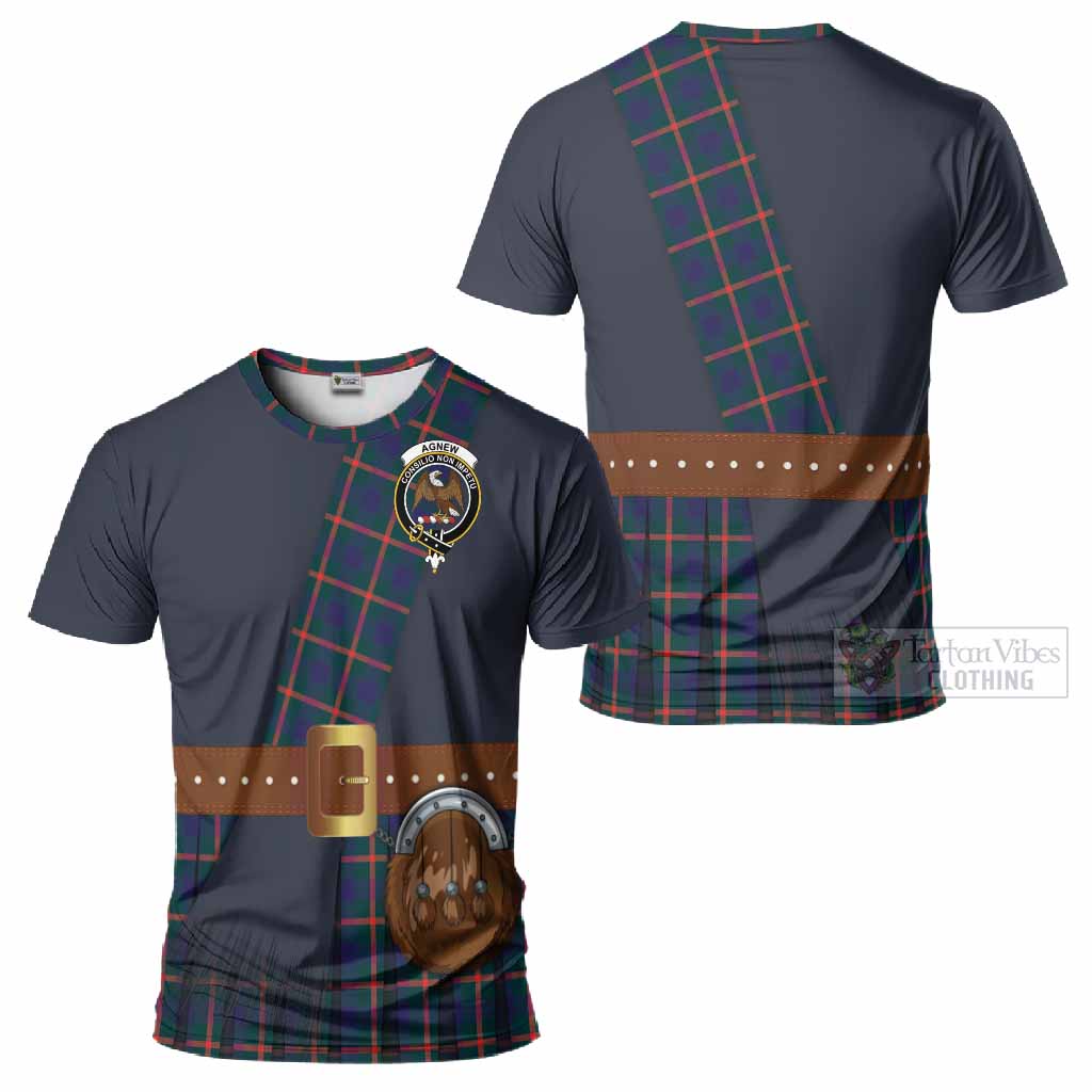 Agnew Tartan Crest T-Shirt Kilt Costume Style