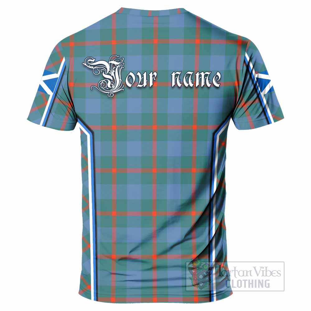Agnew Tartan Crest T-shirt Scotland Coat of Arm Flag Style - Tartan Vibes Clothing