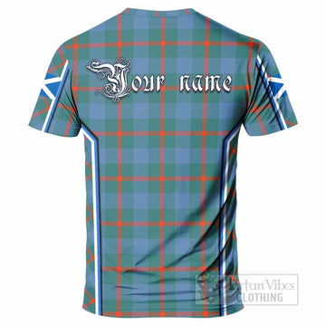 Agnew Tartan Crest T-shirt Scotland Coat of Arm Flag Style - Tartan Vibes Clothing