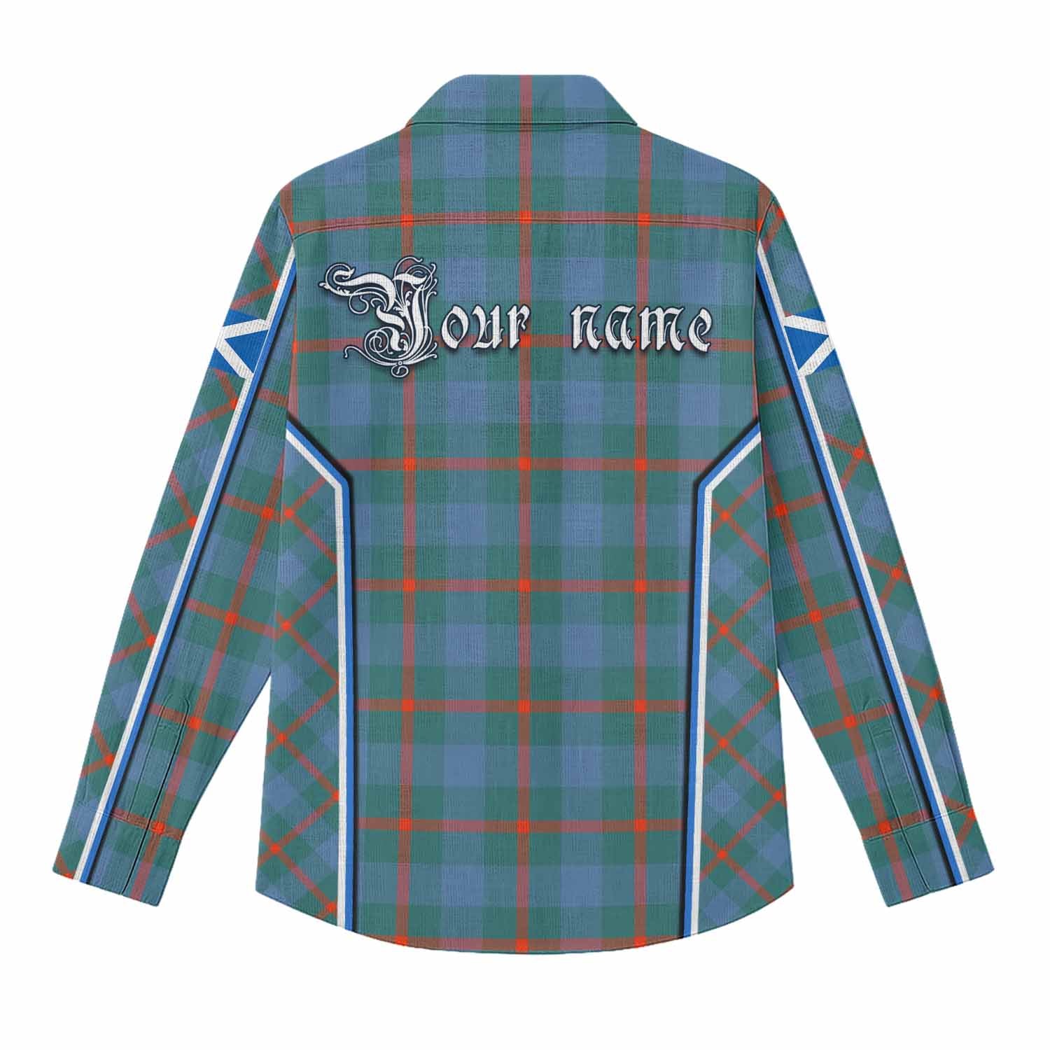 Agnew Tartan Crest Women Casual Shirt Scotland Coat of Arm Flag Style - Tartan Vibes Clothing