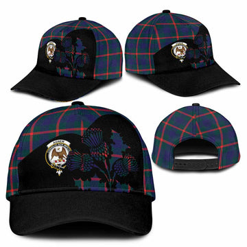 Agnew Tartan Family Crest Classic Cap Scotland Thistle Floral Flag Style