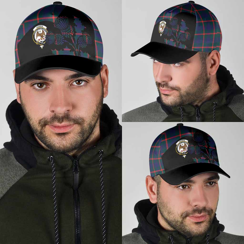Agnew Tartan Family Crest Classic Cap Scotland Thistle Floral Flag Style