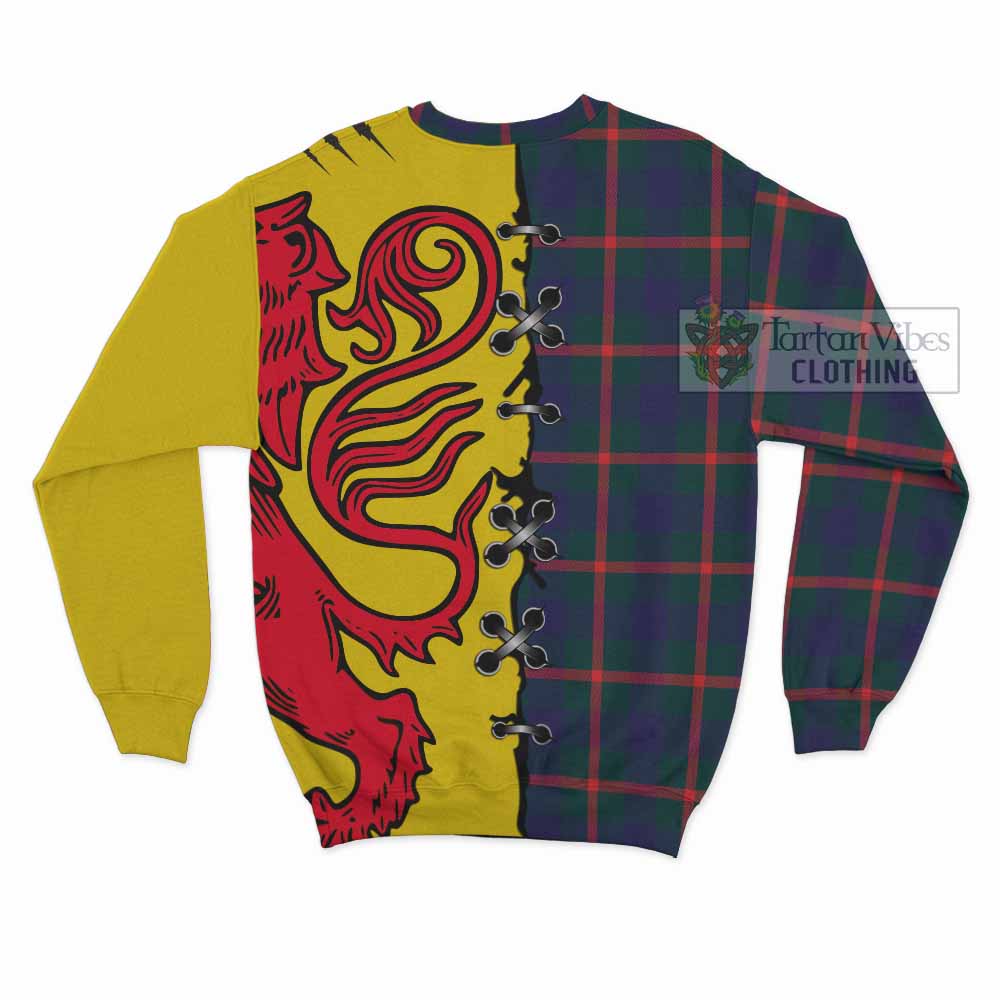 Agnew Tartan Family Crest Sweatshirt Lion Rampant Honor - Tartan Vibes Clothing