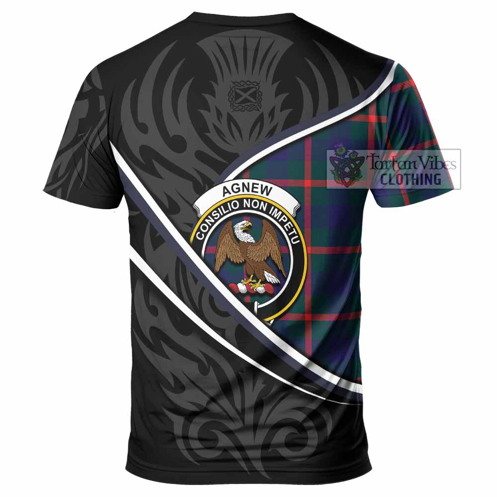 Agnew Tartan Family Crest T-shirt Celtic Scottish Thistle Floral - Tartan Vibes Clothing