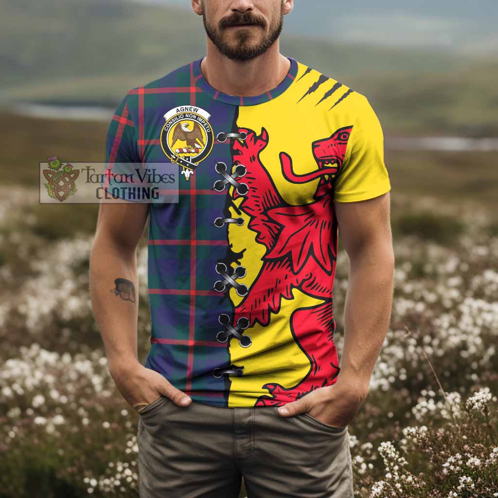 Agnew Tartan Family Crest T-shirt Lion Rampant Honor - Tartan Vibes Clothing